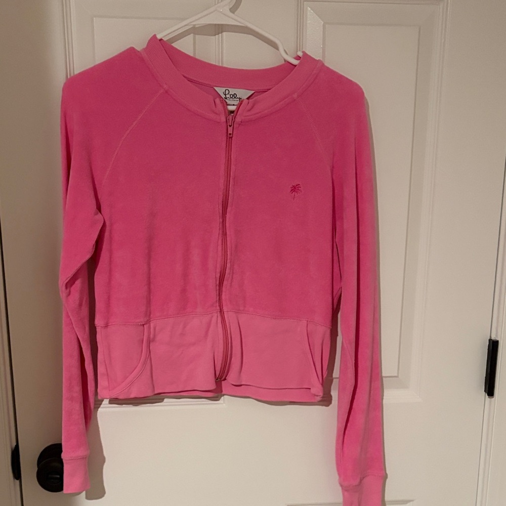 Lilly Pulitzer Vibrant Pink Satin Jacket